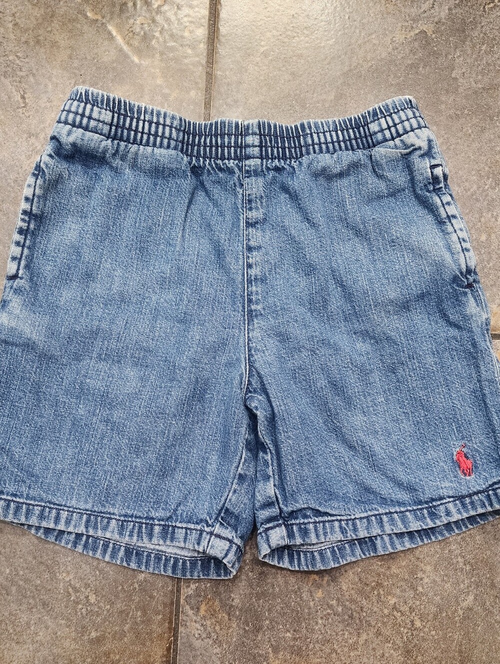 Vintage Y2K Polo Ralph Lauren Boy's 4T Embroidered Pony Denim Jorts Shorts
